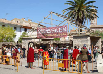 plaza con mercado